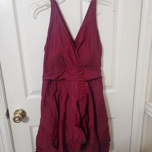 BloomChic Wine Swim Dress Sixe 2x NWT